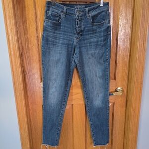 Maurices Women's Blue Cropped Jeans